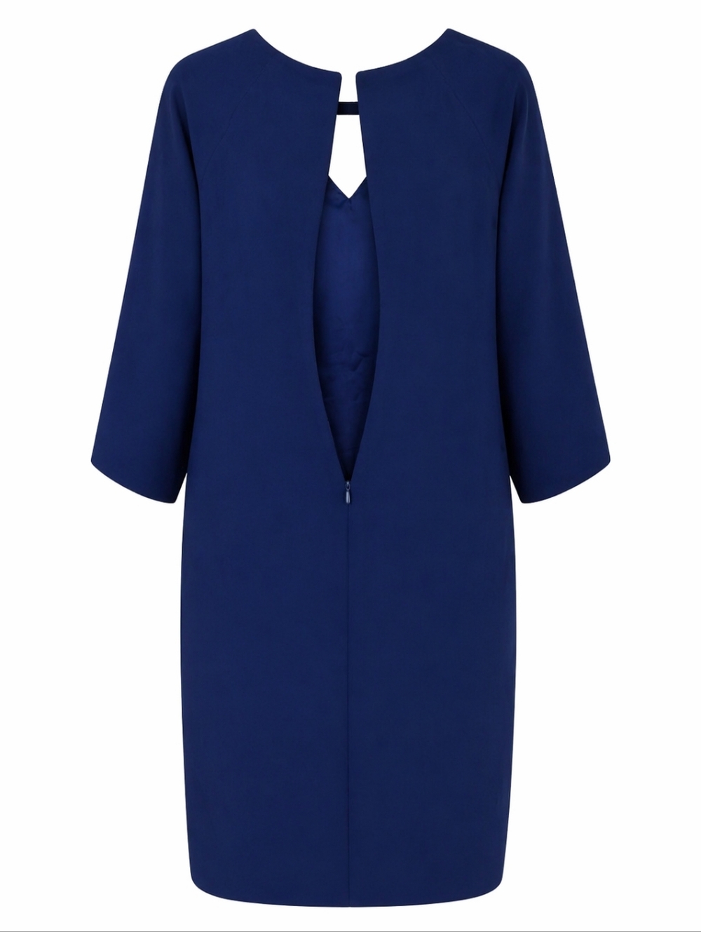 Trina Turk Elegant Tulip Split Sleeve V- Neckline Shift Dress Sz.0 Classic Chic - Picture 6 of 15